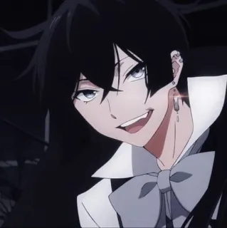 😃 da9db96a Anime, Manga, Charakter, Porträt, lächelnd telegram sticker