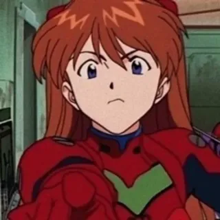 😕 a9110b1d Asuka Langley Soryu Neon Genesis Evangelion Anime, Eva, Evangelion, Asuka Langley, Asuka, Langley telegram sticker
