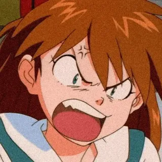 🤬 ea2dab6a Misato Katsuragi Neon Genesis Evangelion Anime, En colère, Dessin animé, Misato, Evangelion telegram sticker