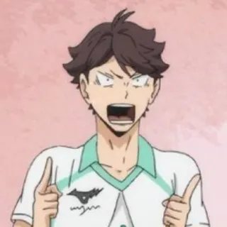 🦉 110bbb59 Tooru Oikawa Haikyuu!! 애니메이션, 하이큐, 오이카와 토오루, 캐릭터, 만화, 소년, 팬아트 telegram sticker