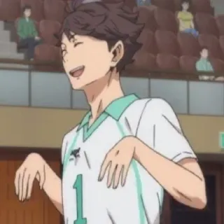 🦉 5d1dda44 Tooru Oikawa Haikyuu!! 오이카와 토오루, 하이큐, 애니메이션, 배구, 캐릭터, 만화 telegram sticker