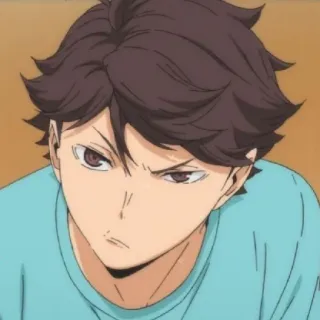 🦉 890363f4 Oikawa Tooru Haikyuu!! 애니메이션, 하이큐, 오이카와 토오루, 캐릭터, 만화, 망가 telegram sticker