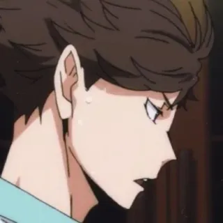 🦉 e34f32db Tooru Oikawa Haikyuu!! 애니메이션, 하이큐, 오이카와 토오루, 캐릭터, 애니 telegram sticker