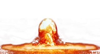 💥 73019ddc Explosion, Atom, Bombe, Nuklear, Pilzwolke, Krieg telegram sticker