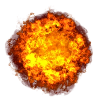 💥 b6382f4d Explosion, Feuer, Bumm, Gefahr, Brennen telegram sticker