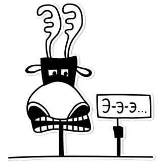 Adult Moose @stickersb2b telegram stickers