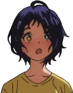 😍 3c55a512 Anime, Ragazza, Carina, Ritratto, Personaggio, Illustrazione telegram sticker