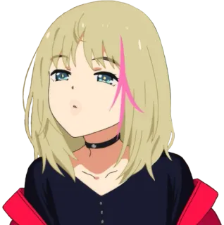 😘 663ff795 Anime, Ragazza, Personaggio, Adesivo, Cartone animato, Ritratto telegram sticker