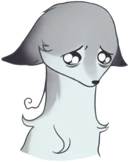 🥺 4a35fe67 triste, chorando, lágrimas, desenho animado, melancolia, animal, fofo telegram sticker