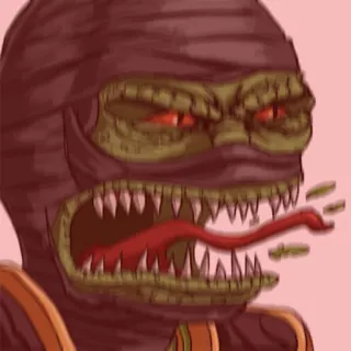 😡 7201e59d lagarto, monstruo, reptil, enojado, criatura, dientes, horror, miedo telegram sticker
