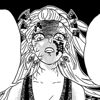 🪶 c0d22825 Daki Demon Slayer Daki, Demon Slayer, Anime, Manga, Iblis, Marah, Penjahat telegram sticker