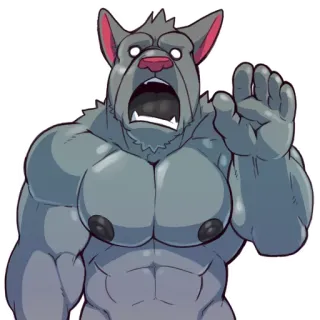 😃 44f006fc животное, собака, мультфильм, иллюстрация, персонаж whatsapp sticker