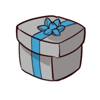 💚 510817a9 подарок, презент, коробка, лента, праздник, сюрприз whatsapp sticker