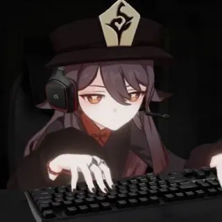 😈 b7dc69c0 Hu Tao Genshin Impact Anime, Gamer, Genshin Impact, Hu Tao, Videogame, Personage telegram sticker