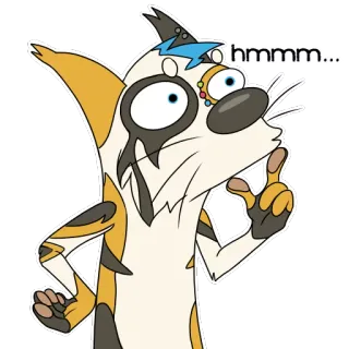 🤔 6ff44ec6 hmmm... 考える, うーん, 好奇心, 疑問, 思案, 漫画, 動物 telegram sticker