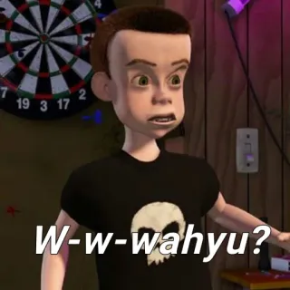 🤑 159d935c Sid Toy Story W-w-wahyu? ซิด, ทอย สตอรี่, ดิสนีย์, แอนิเมชั่น, ตัวละคร telegram sticker