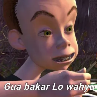 🔥 1e463caa Gua bakar Lo wahyu คน, หน้า, มีม, สีหน้า telegram sticker