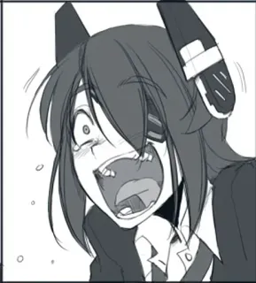 😂 73bb302d Anime, Piangere, Espressione esagerata, Cartone animato, Manga telegram sticker