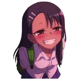 😁 b546c45d Nagatoro Don't Toy with Me, Miss Nagatoro Anime, Nagatoro, Manga, Carino, Cartoni animati telegram sticker