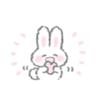 🗑 8d3148eb 兔子, 可爱, 动物, 兔子, 卡哇伊, 贴纸 telegram sticker