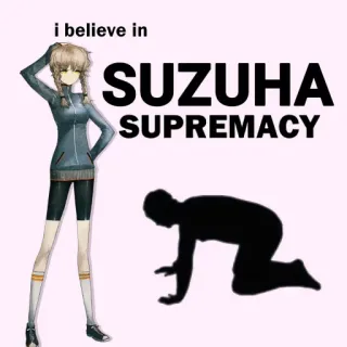 🙇 abcebfb5 Suzuha Amane Steins;Gate i believe in SUZUHA SUPREMACY Anime, Steins Gate, Suzuha Amane, Vorherrschaft, Meme, Charakter, Anime Mädchen telegram sticker