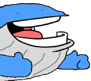 👍 d83865b4 クジラ, いいね, 漫画, 動物, 海の生き物, 海, かわいい telegram sticker