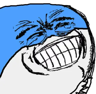 😂 f7b39434 ミーム, 顔, 表情, 漫画, 面白い, ネット, ユーモア, 皮肉 telegram sticker