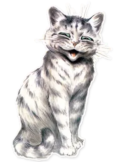 😹 4100f90f 猫, 动物, 小猫, 宠物, 可爱, 猫科 telegram sticker