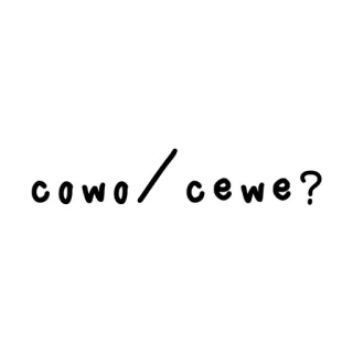 🥀 5e7a88be cowo/cewe? género, masculino, femenino, pregunta, indonesio whatsapp sticker