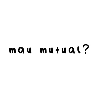 🥀 992d59a9 mau mutual? Texto, Pregunta, Indonesio, Mutuos, Redes sociales whatsapp sticker