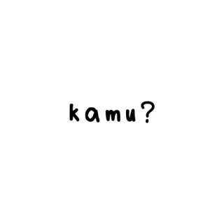 🥀 e9c9f369 kamu? tú, indonesio, pregunta, tú, minimalista whatsapp sticker