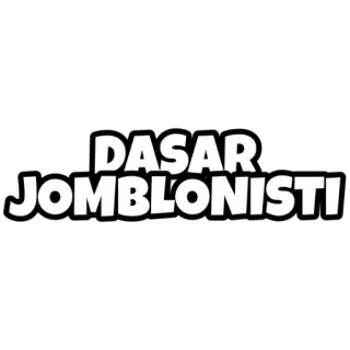 😏 0c96d40c DASAR JOMBLONISTI Indonesia, Teks, Ekspresi, Lucu telegram sticker