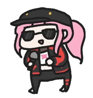 🐱 5aa6b70a kartun, animasi, karakter, mikrofon, kacamata hitam, topi telegram sticker