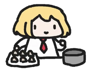 🐱 b54268a0 Amelia Watson vtuber, amelia watson, hololive, imut, kawaii, chibi telegram sticker