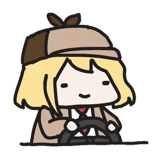 🛣 71c96517 Amelia Watson amelia watson, vtuber, hololive, anime, cute, cartoon telegram sticker