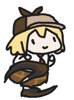 🏃‍♀️ 7b91b9db Amelia Watson vtuber, amelia watson, hololive, anime girl, cute, detective telegram sticker