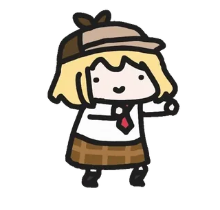 🏀 1e92f494 Amelia Watson amelia watson, vtuber, hololive, anime, mignon, détective telegram sticker