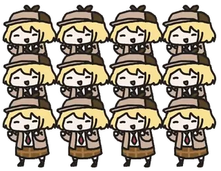 😃 f5346aef Amelia Watson vtuber, animé, mignon, Hololive, kawaii telegram sticker