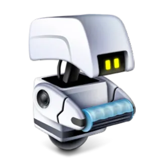 😐 c6894a74 robot, blanco, futuro, máquina telegram sticker