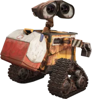 😎 529d37f0 Wall-E WALL-E 월-E, 로봇, 만화, 픽사, 디즈니 whatsapp sticker