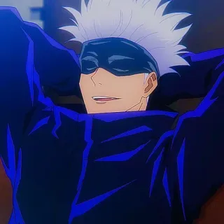 😐 caf168ce Satoru Gojo Jujutsu Kaisen アニメ, 漫画, 五条, 五条悟, 呪術廻戦, キャラクター telegram sticker