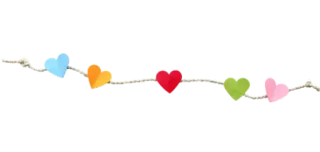 🌈 c69d5960 coração, amor, corda, colorido, decoração telegram sticker