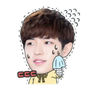 🕶 0f8d14f2 ccc Dibujo animado, Sudor, Expresión, Impactado, Molesto telegram sticker