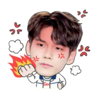 🕶 6d9ac655 enojado, dibujos animados, llama, molesto telegram sticker