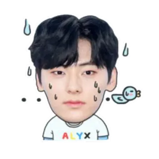 🕶 8a0577b3 ALYX persona, triste, cara, dibujos animados, pegatina telegram sticker