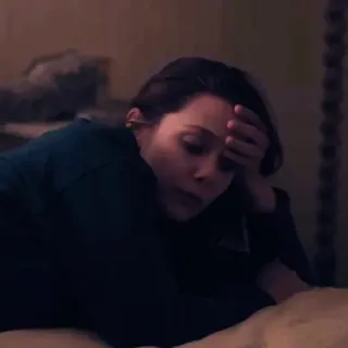 🍓 56793872 Wanda Maximoff 女人, 沮丧, 悲伤, 担心, 电视, 角色 whatsapp sticker