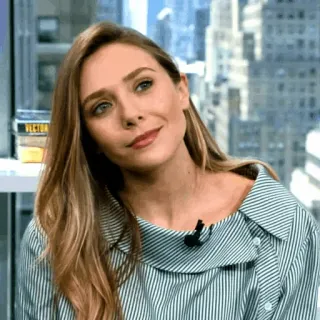 🍓 9a067119 女人, 肖像, 伊丽莎白·奥尔森, 女演员 whatsapp sticker