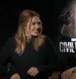 😎 49f5443f Captain America: Civil War CIVIL WAR film, marvel, captain america, elizabeth olsen telegram sticker