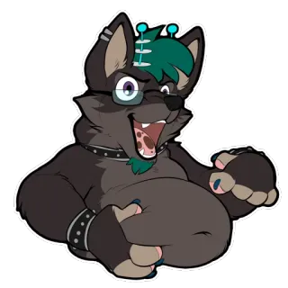 👈 eb3ac4c4 Furry, Wolf, Personage, Antropomorf, Cartoon telegram sticker