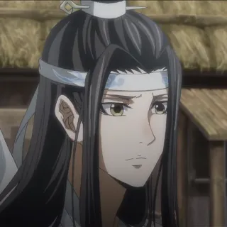 🏮 13502985 Lan Wangji The Grandmaster of Demonic Cultivation Anime, Karakter, Lan Wangji, The Grandmaster of Demonic Cultivation, Fantasi telegram sticker